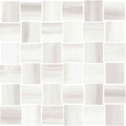 Cream Basketweave - 2 X 2 Mosaic