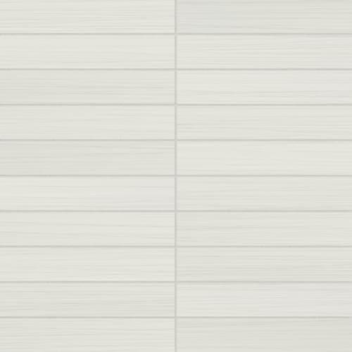 Bianco 1X6 Stacked Mosaic Matte